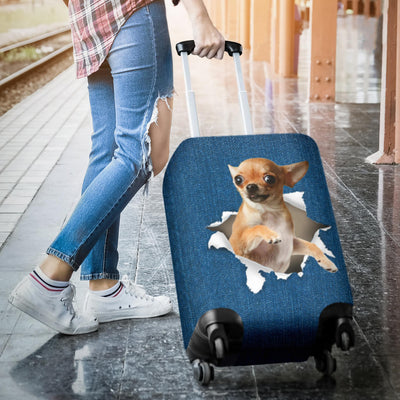 Chihuahua Torn Paper Luggage Covers