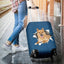 Finnish Spitz Torn Paper Luggage Covers