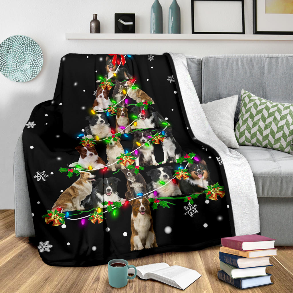 Border Collie Christmas Tree