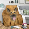 Malinois Face Hair Blanket