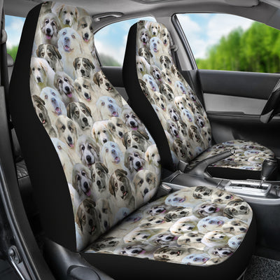 Great Pyrenees Full Face Car Seat Covers