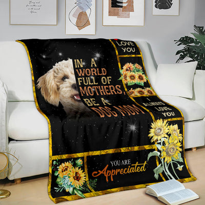 Poodle Crossbreed-A Dog Mom Blanket