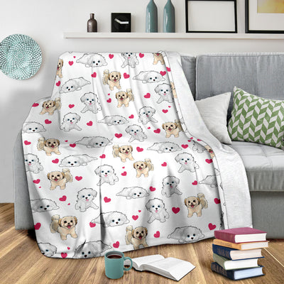 Havanese Heart Blanket