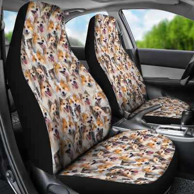 Icelandic Sheepdog Full Face Car Seat Covers