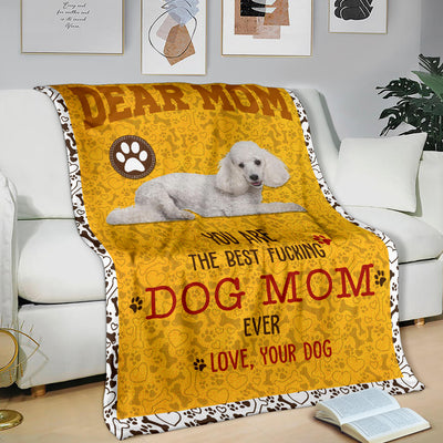 Poodle 3-Dog Mom Ever Blanket