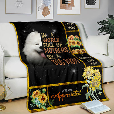 Samoyed-A Dog Mom Blanket