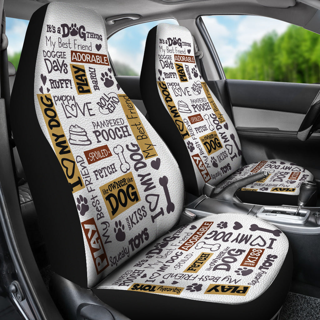 Dog Quotes Car Seat Covers