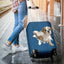 English Bulldog Torn Paper Luggage Covers