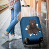 Bouvier des Flandres Torn Paper Luggage Covers