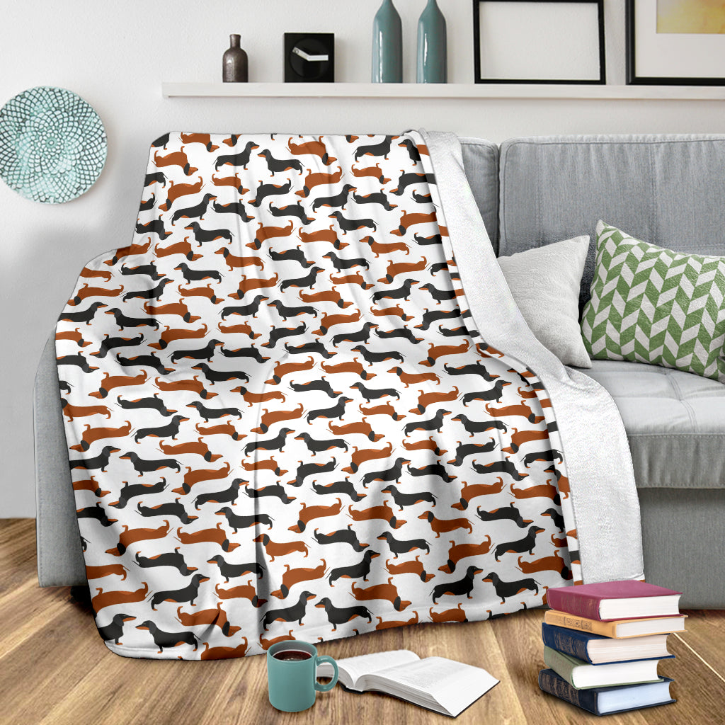 Cute Dachshund Premium Blanket