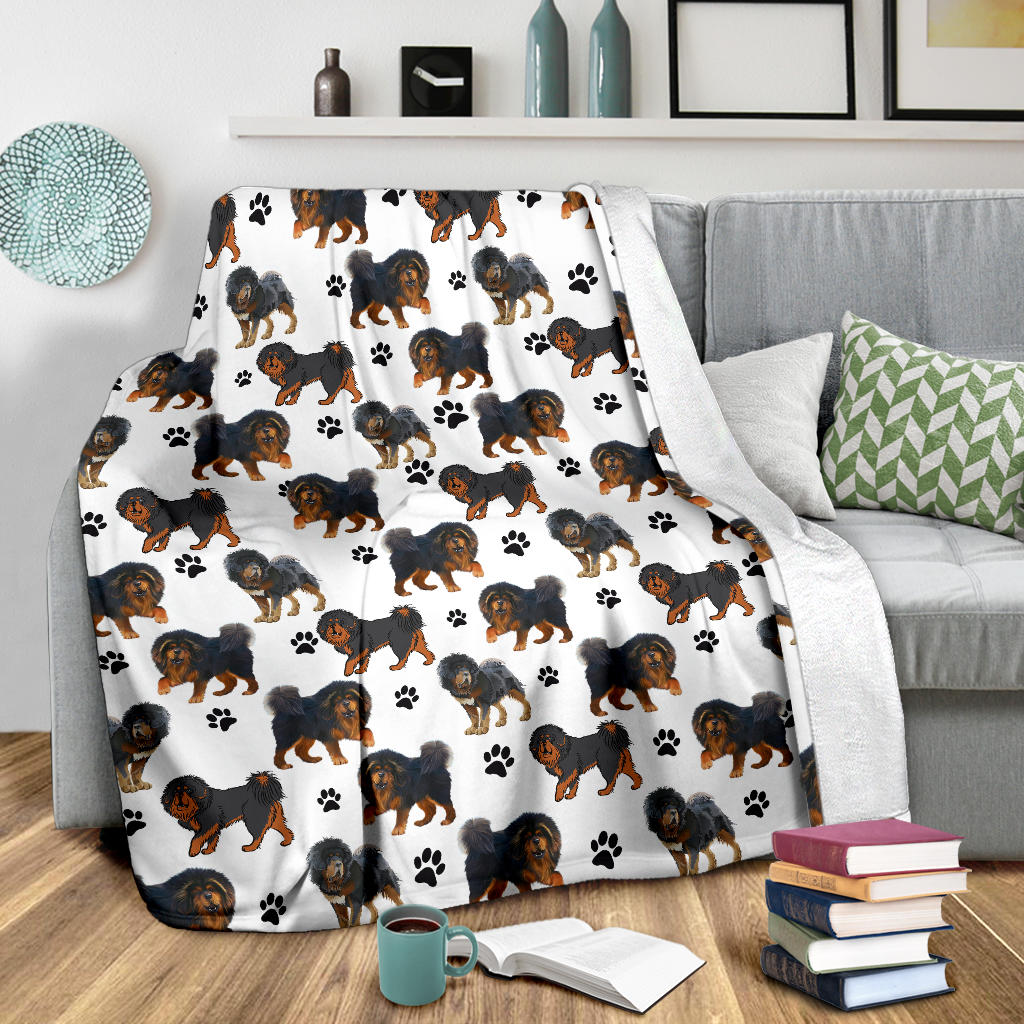 Tibetan Mastiff Paw Blanket