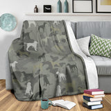 Redbone Coonhound Camo Blanket