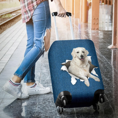 Kuvasz Torn Paper Luggage Covers