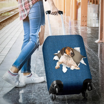 Treeing Walker Coonhound Torn Paper Luggage Covers