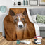 Basenji Face Hair Blanket