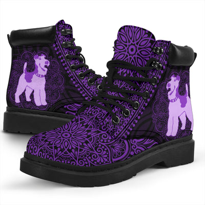 Wire Fox Terrier Mandala All-Season Boots