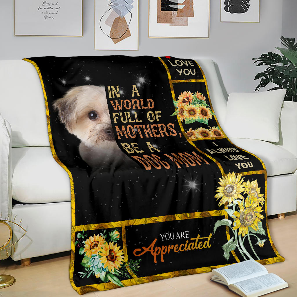Morkie-A Dog Mom Blanket