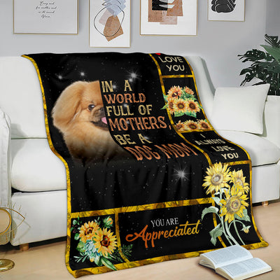 Pekingese-A Dog Mom Blanket