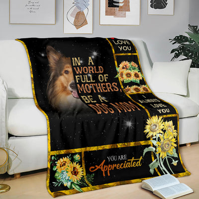 Rough Collie-A Dog Mom Blanket