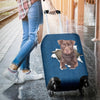 Patterdale Terrier Torn Paper Luggage Covers