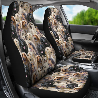 Afghan Hound Full Face Car Seat Covers