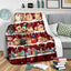 Pomeranian Snow Christmas Blanket