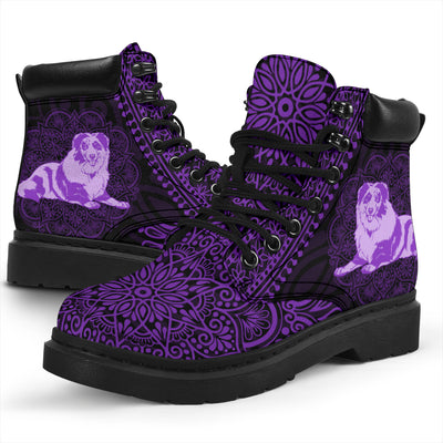 Australian Shepherd Mandala All-Season Boots