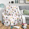 French Bulldog Heart Blanket