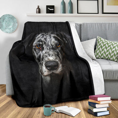 Great Dane Face Hair Blanket