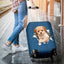 Maltipoo Torn Paper Luggage Covers