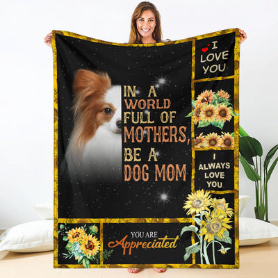 Papillon-A Dog Mom Blanket