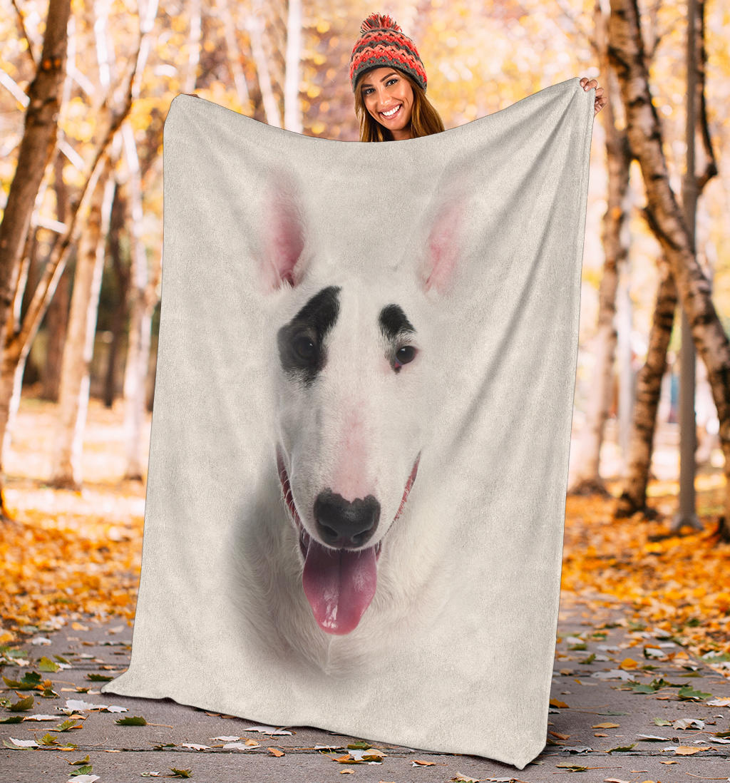 Bull Terrier Face Hair Blanket