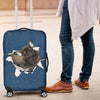 French Bulldog Torn Paper Luggage Covers