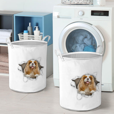 King Charles Spaniel and yellow - Tornpaper - LB