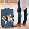 French Bulldog Torn Paper Luggage Covers