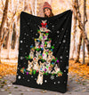 Welsh Corgi Christmas Tree Blanket