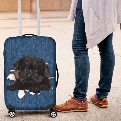 Affenpinscher Torn Paper Luggage Covers