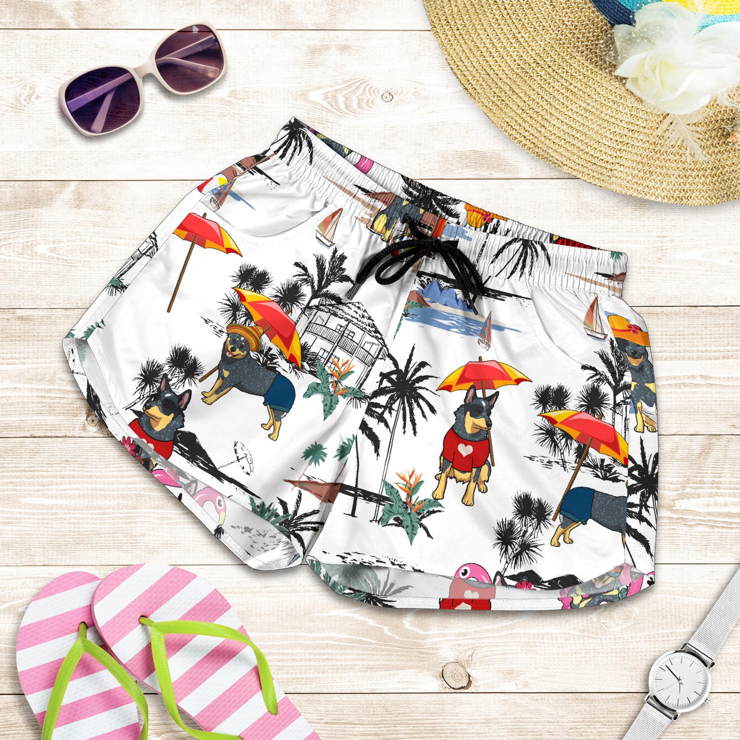 Australian Cattle Dog-Summer Beach-SW