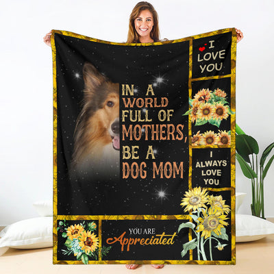 Rough Collie-A Dog Mom Blanket