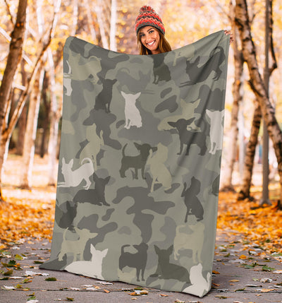 Chihuahua Camo Blanket