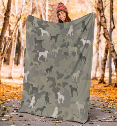Redbone Coonhound Camo Blanket
