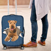 Airedale Terrier Torn Paper Luggage Covers