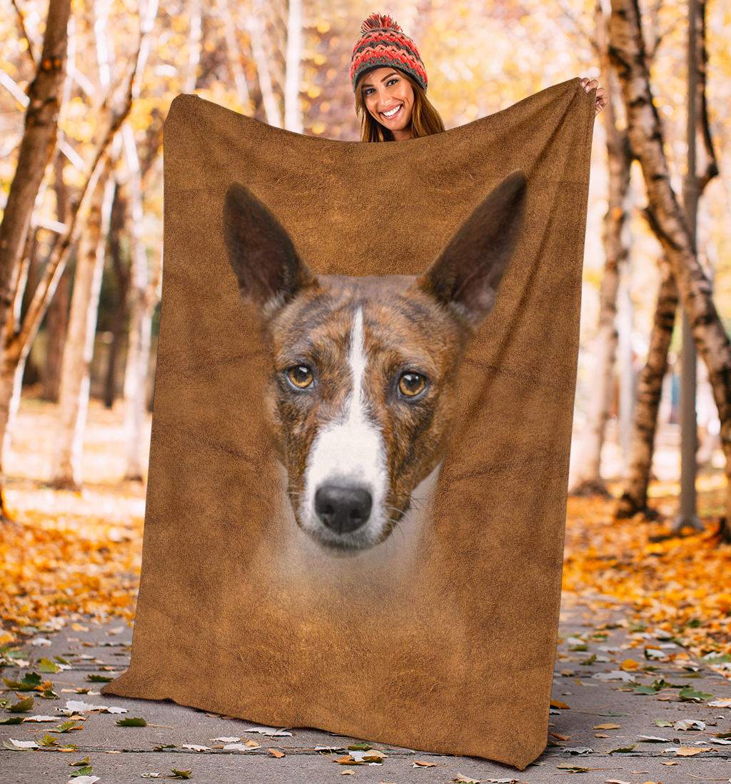 Basenji Face Hair Blanket