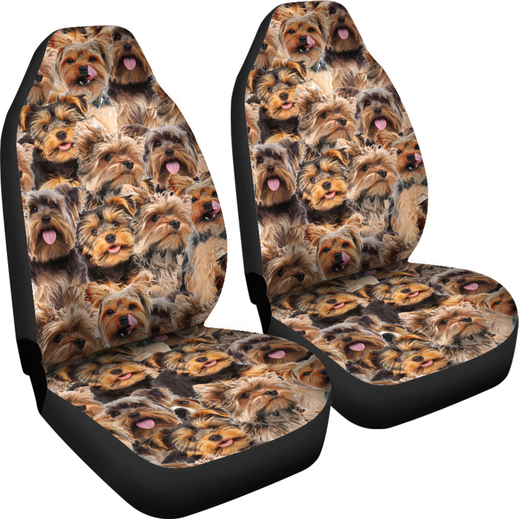 Yorkshire Terrier Full Face Car Seat Covers