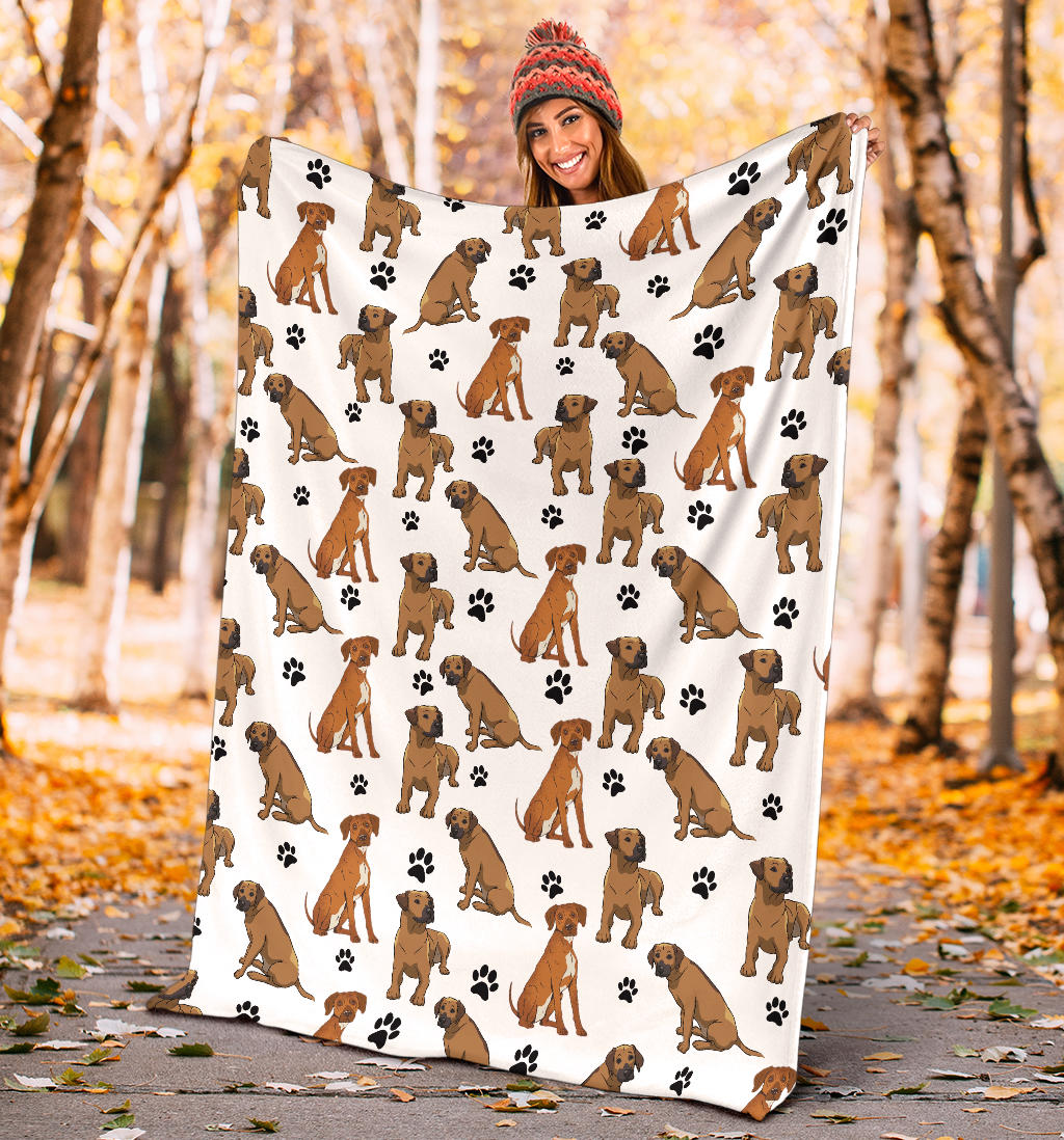 Rhodesian Ridgeback Paw Blanket