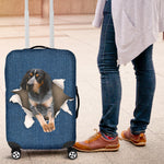 Bluetick Coonhound Torn Paper Luggage Covers