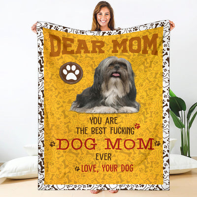 Shih Tzu-Dog Mom Ever Blanket