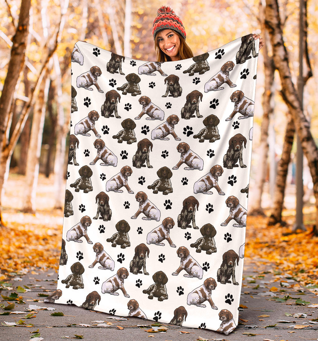 German Shorthaired Pointer Paw Blanket