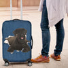 Giant Schnauzer Torn Paper Luggage Covers