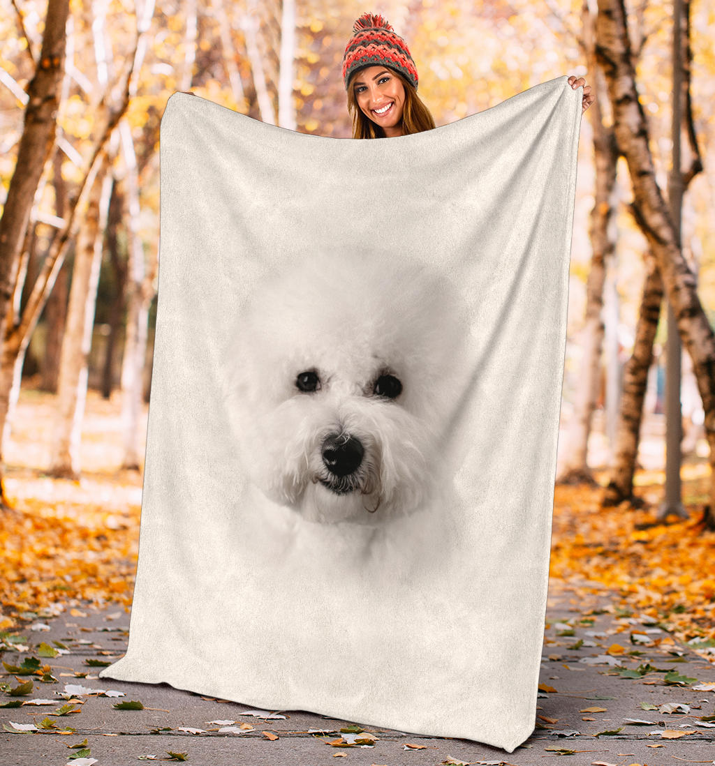 Bichon Face Hair Blanket